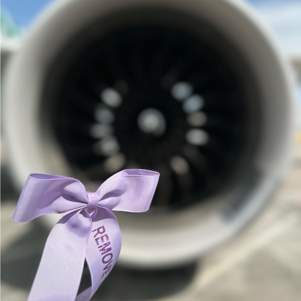 Purple Remove Before Flight Ribbon - Picture 2 of 3